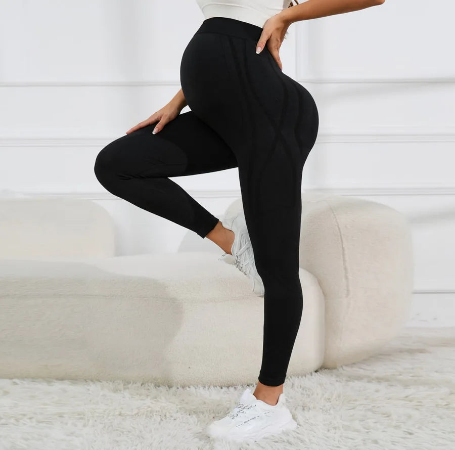 Women's Maternity Leggings Over The Belly Full Length Pregnancy Yoga Pants