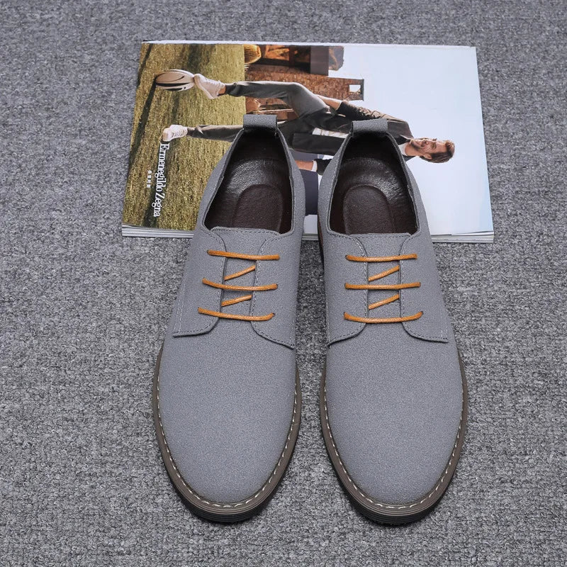 Mens Dress Shoes Legitimate Leather Shoe  Suede Casual Men Designer shoe