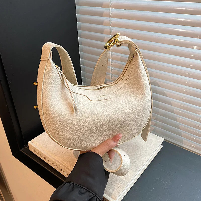 Women Underarm Bag Half Moon Saddle Shoulder Bags