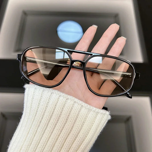 Fashion Square Sunglasses Women Men Brand