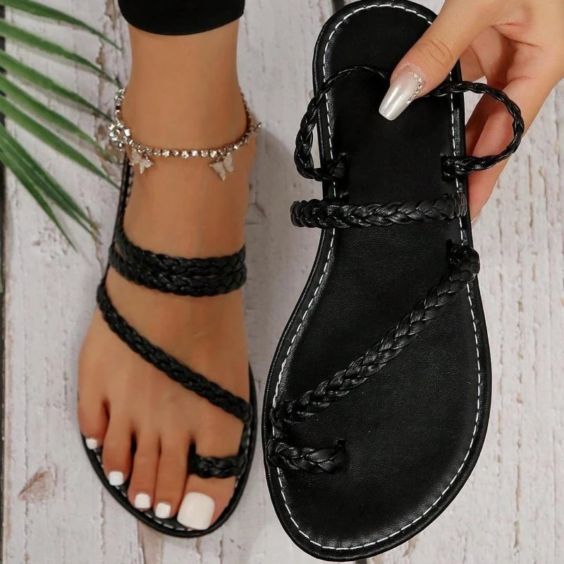 Women's Sandals Flat Sandals Fashion Soft-soled Sandals  Non-slip Sandals