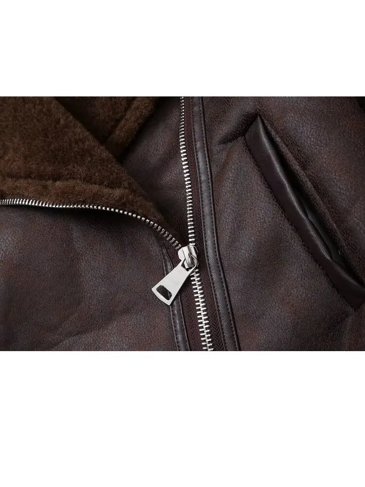 Warm Reversible Short Jacket Coat