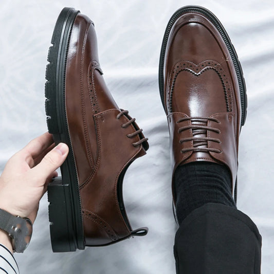 Fashion Office Business Leather Shoes For Men Brogues Social Formal Shoes