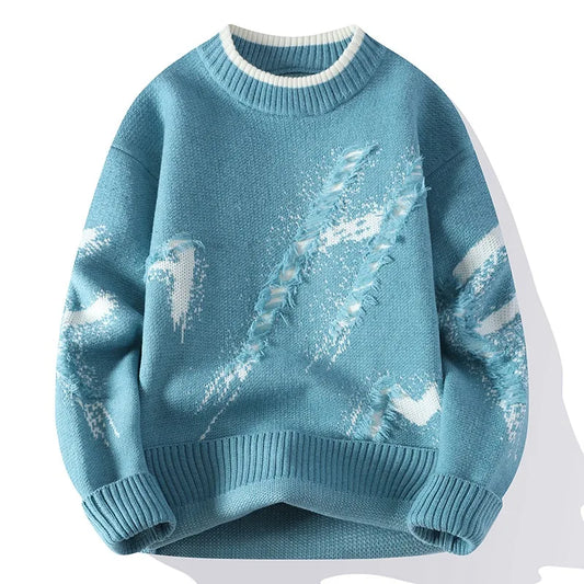 Casual Sweater for Men's Knitted Base Shirt