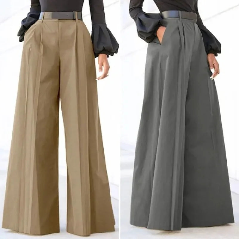Wide Leg Pants For Women Pants  Linen Comfy Baggy Trousers With VêTements Femme