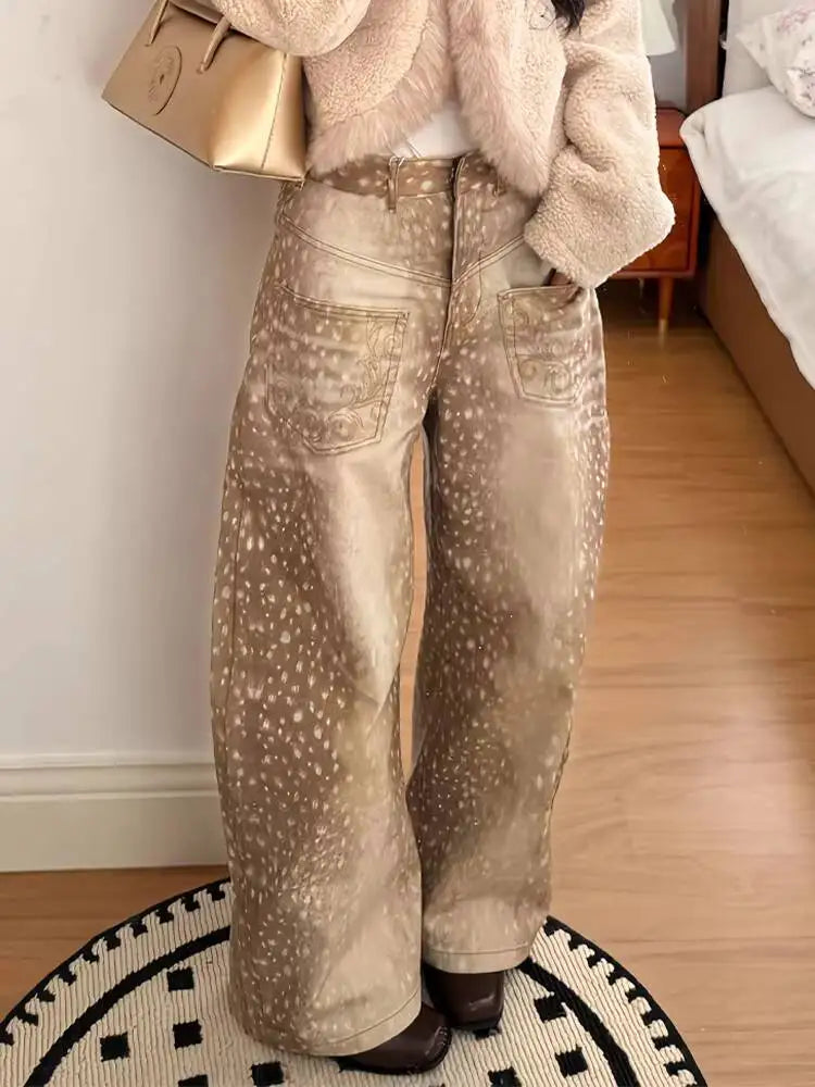 Women's Jeans Spring Retro E Girl Jeans