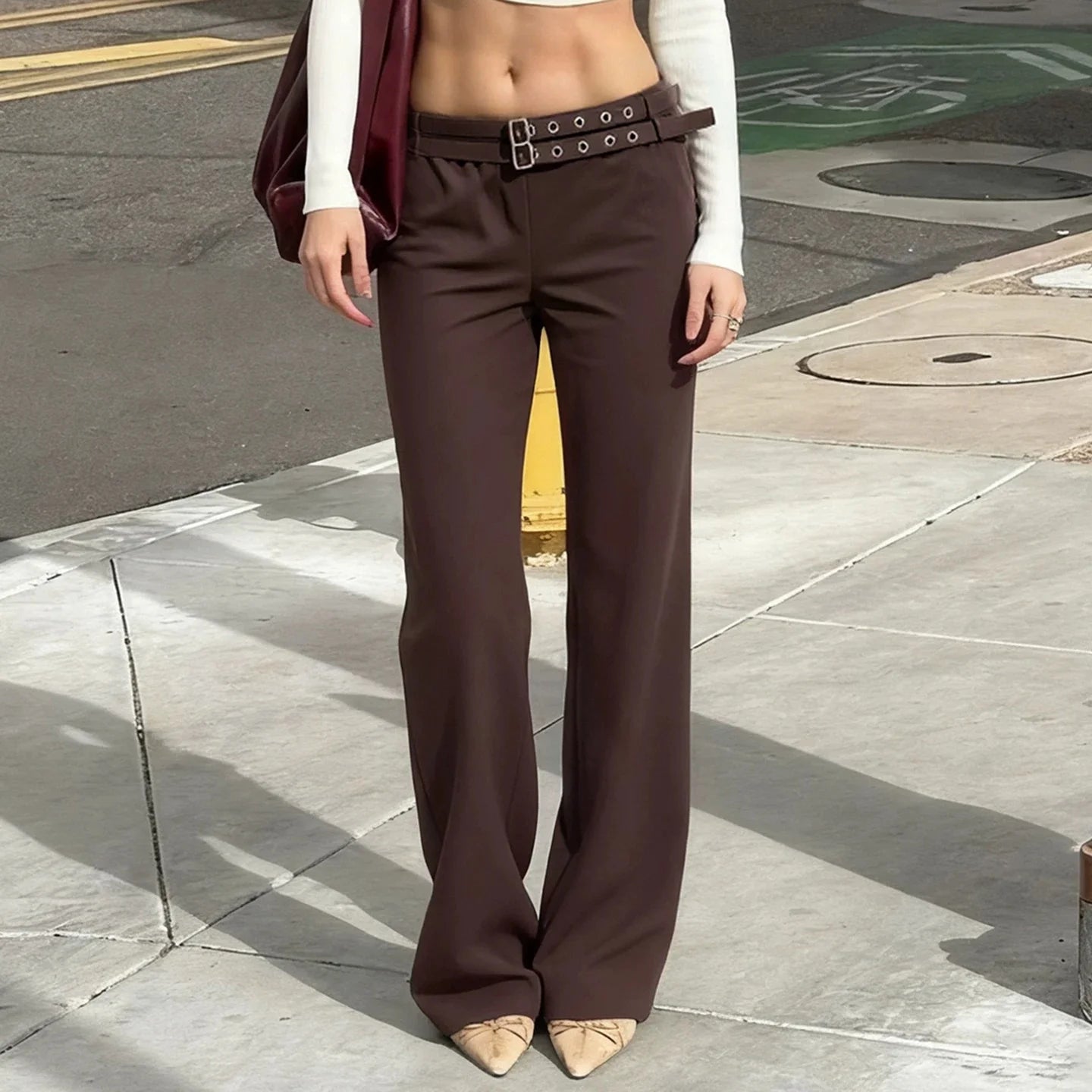 Pants Denim Womens Minimalist Casual Design