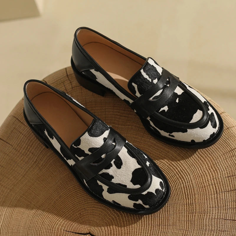Women's Loafers  Leather Non-Slip  Boat Shoes