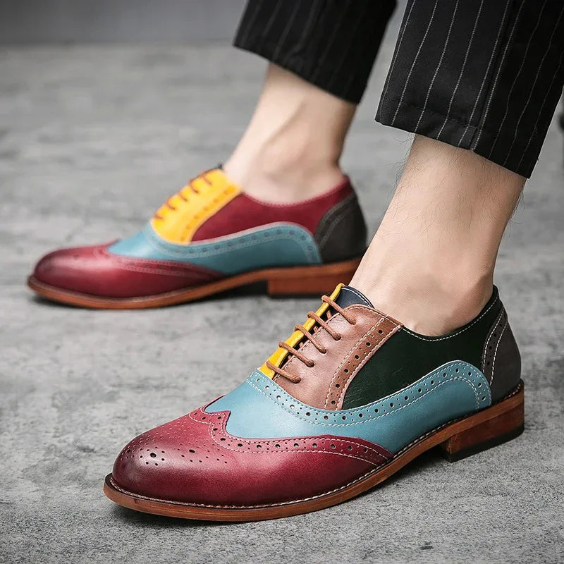 Men's Leather Shoes Casual Comfortable  Dress Shoes