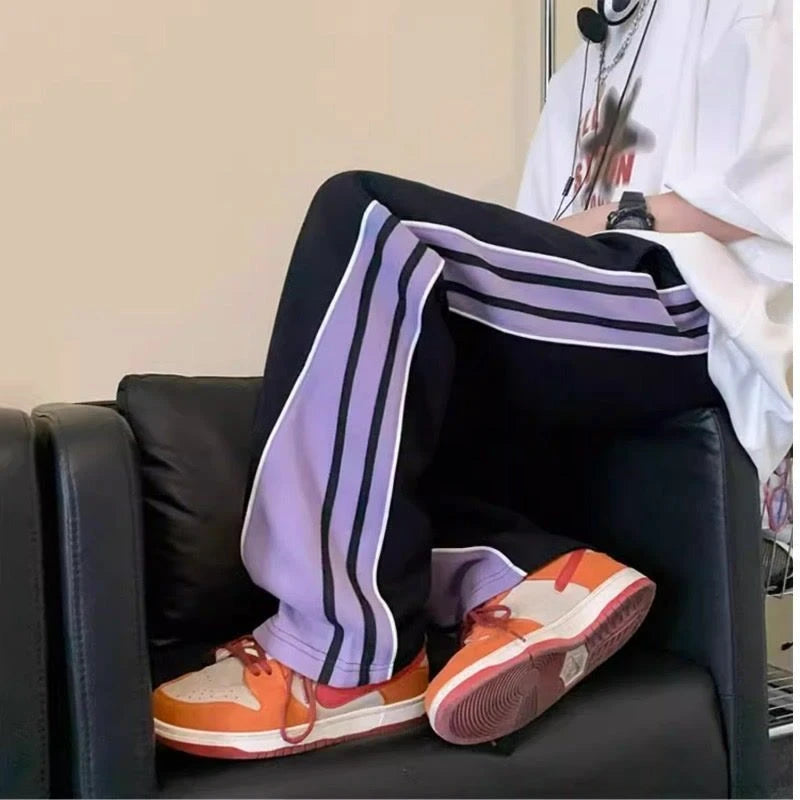 Men's Casual Wide Autumn Winter Straight Pants