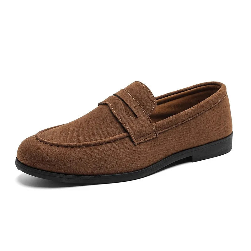 Men's Suede Slip-On Loafers