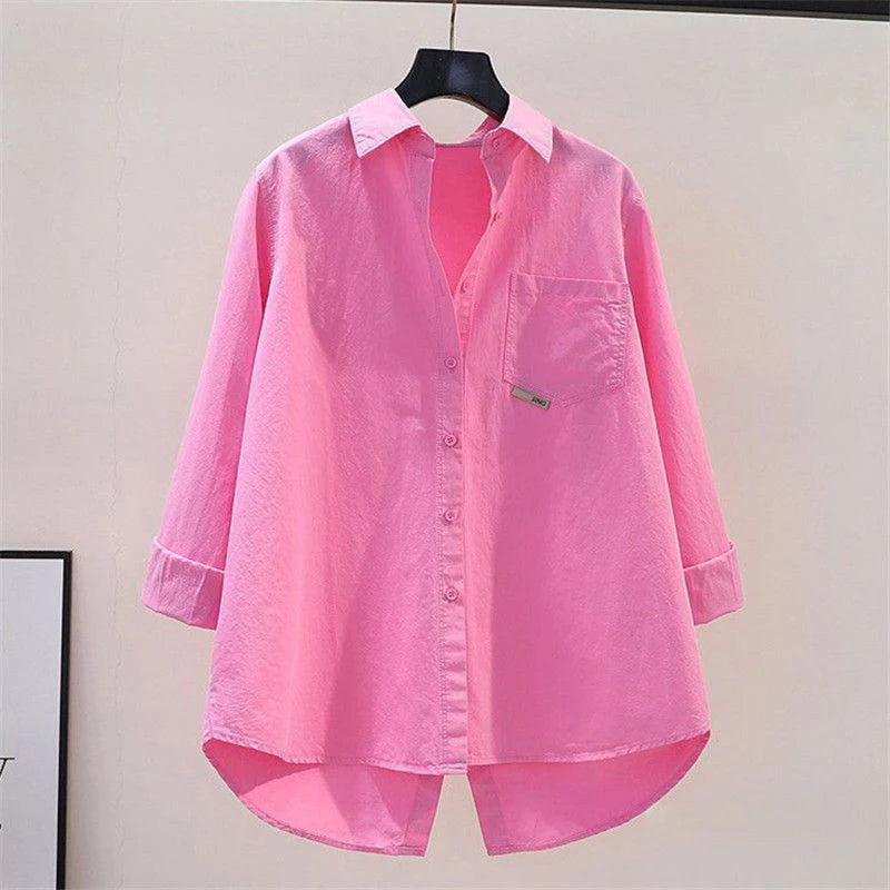 Women's Casual Sets Oversized Cotton Shirts