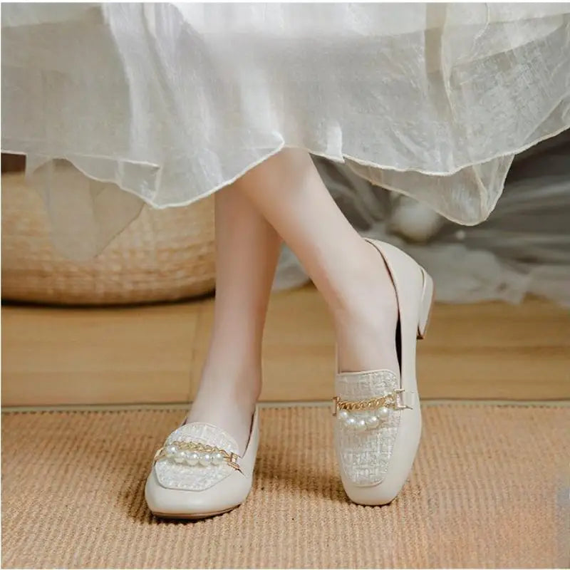 Women's Gentle Style Classic Loafers, Soft Leather Casual Moccasins