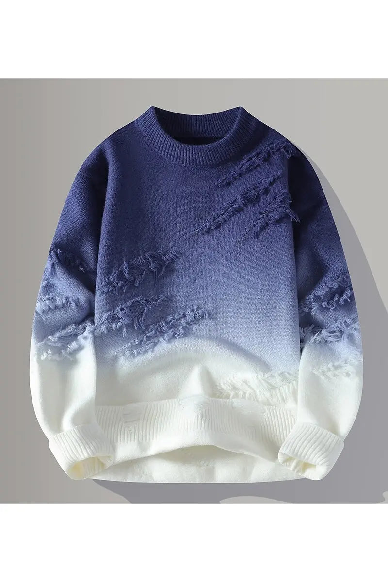 Sweaters for  men thick O-neck sweater wool Casual Knitwear Pullover