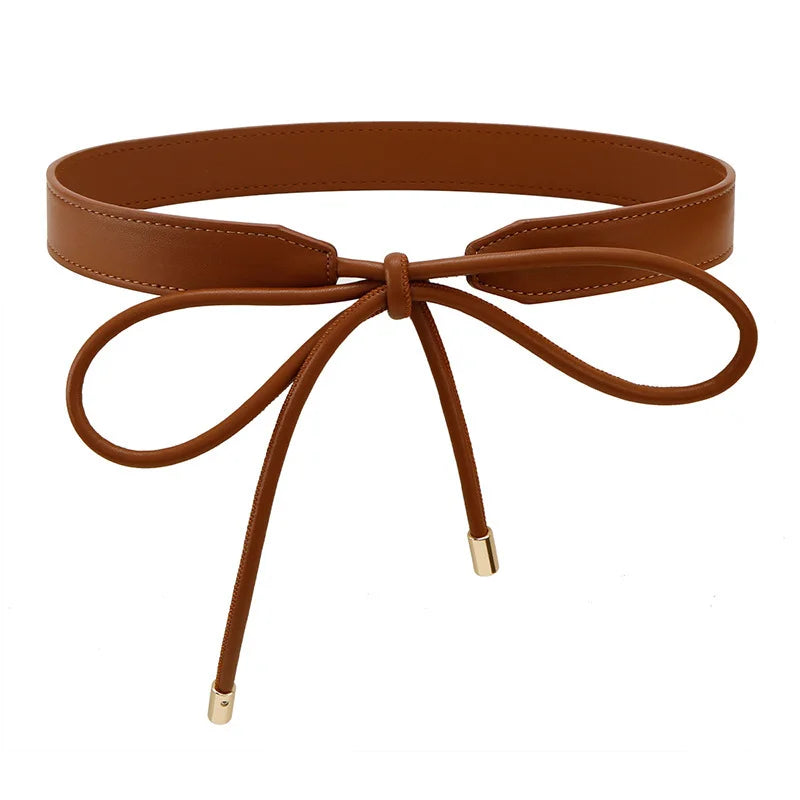Women's Waist Belt Adjustable Bow