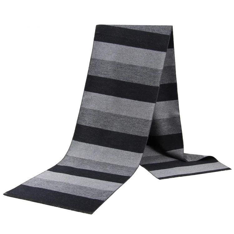 Cashmere Shawl Luxury Brand Scarf Soft Keep Warm Outdoor Grey Knit Neckerchief