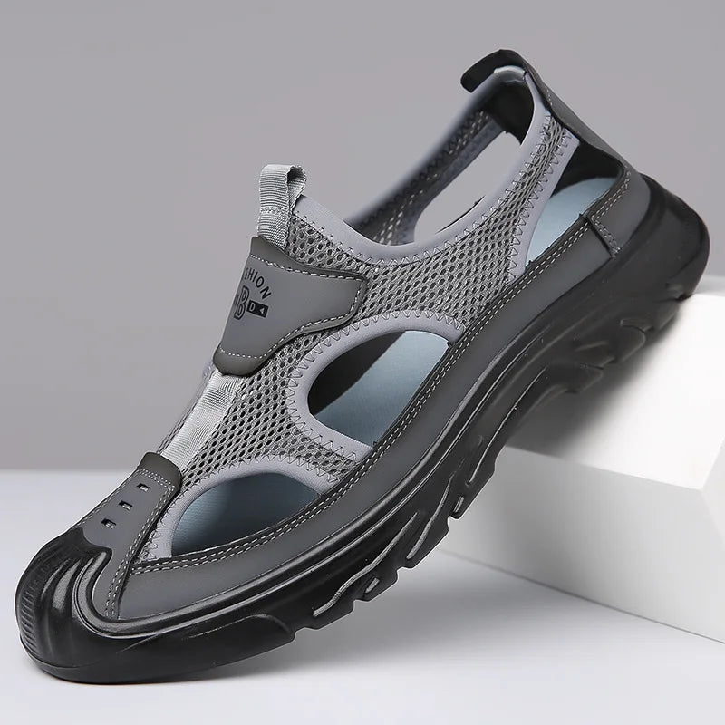 Men Hollow Sandals Antiskid Beach Sandals