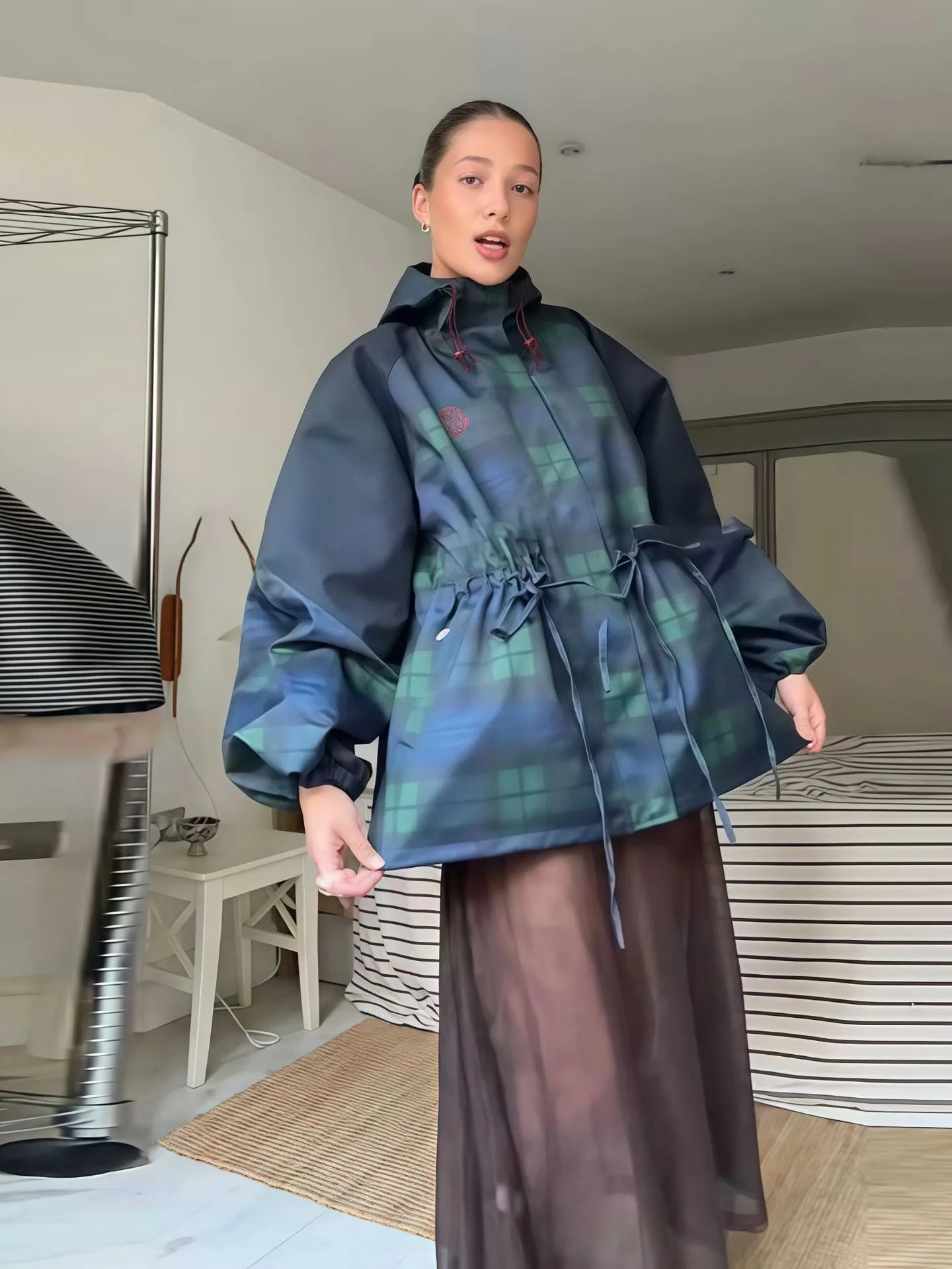 Oversize Loose Stand Collar Coat