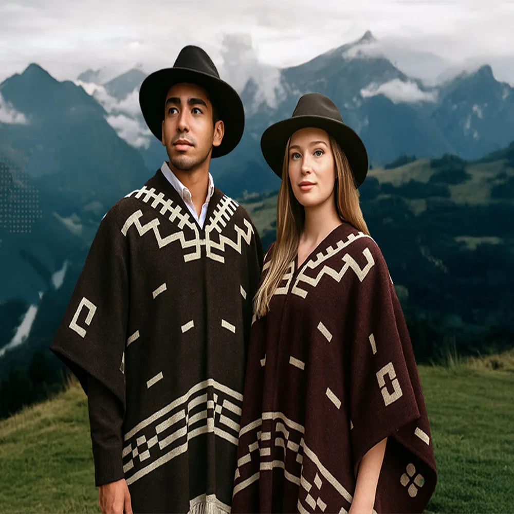 Men's Cape Fashionable Knitted Fringed Pullover