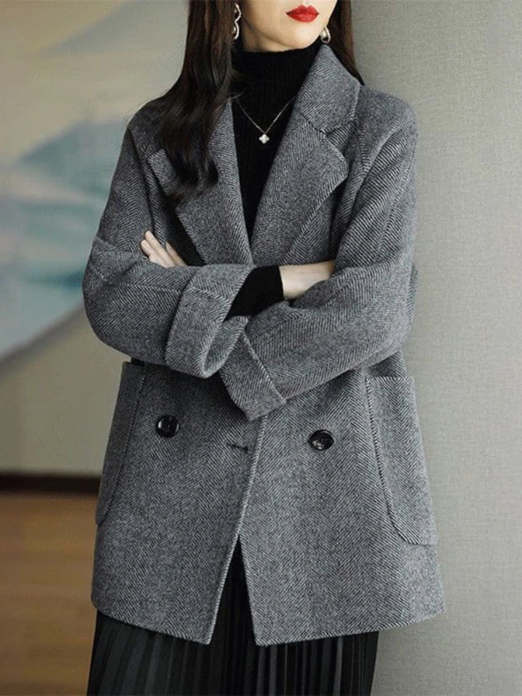 Long Sleeve Office Lady Trench Coat