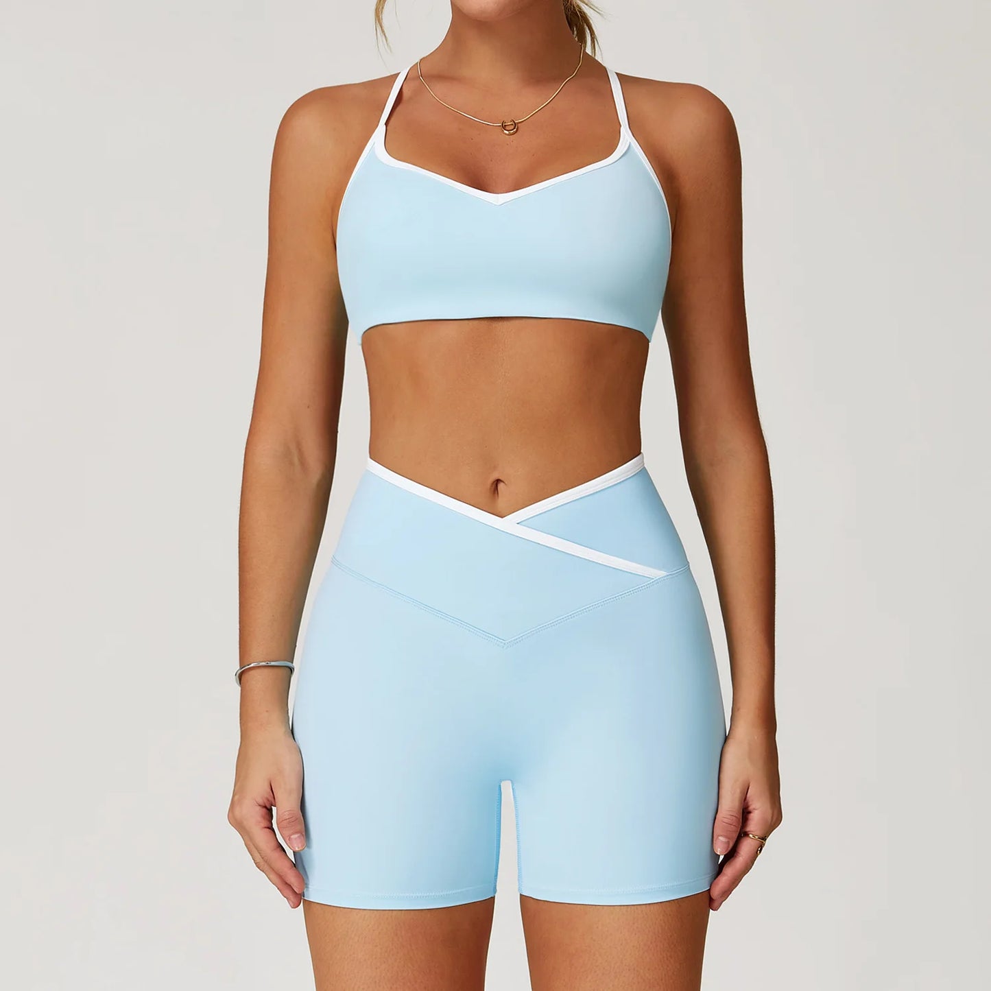 Women's Yoga Set 2 Pieces Workout Tracksuit Sportswear Gym Clothing
