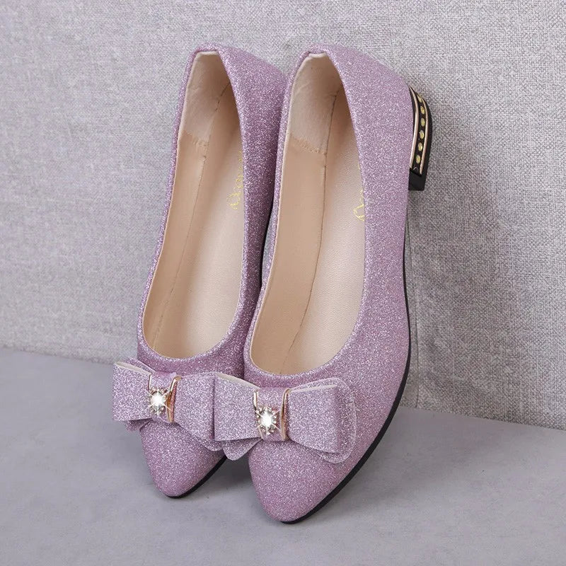 Women Flats Bowknot Single Shoes  Flat Soft Casual Shoes