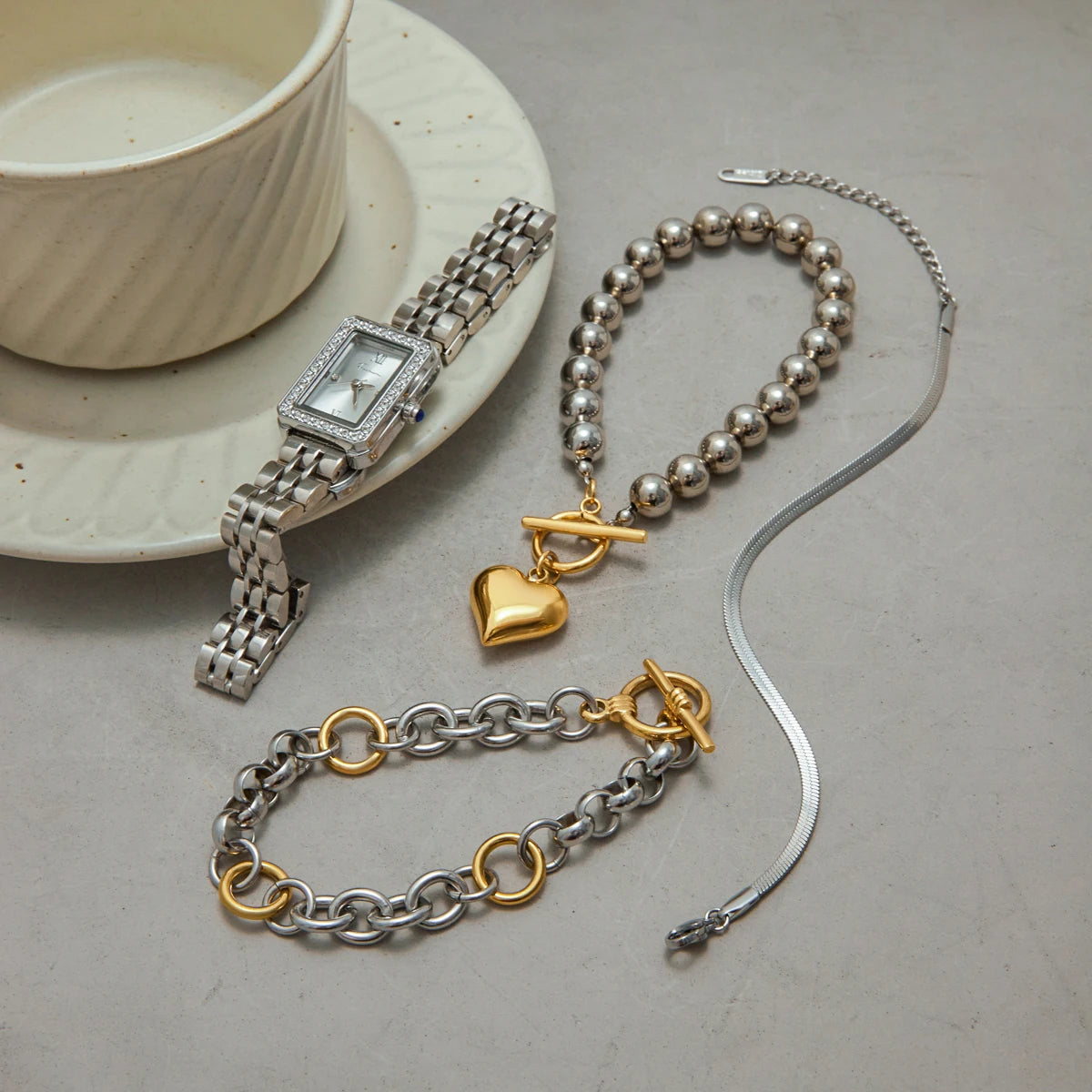Stainless Steel Fashion Snake Chain Bracelet