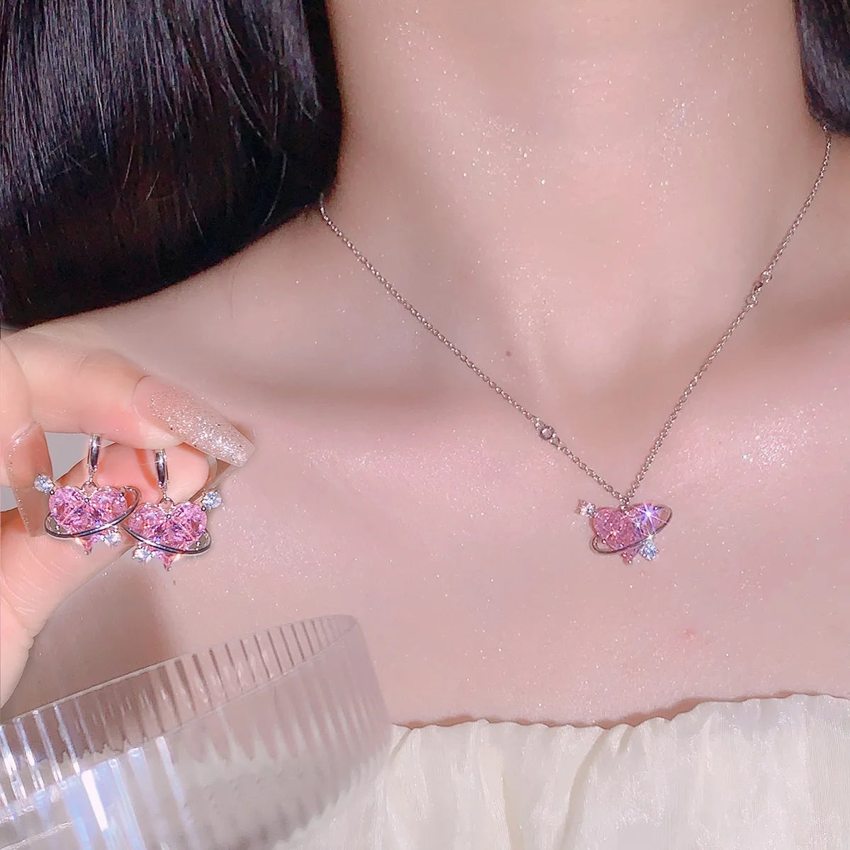 Fashion Earrings Necklaces Set for Women
