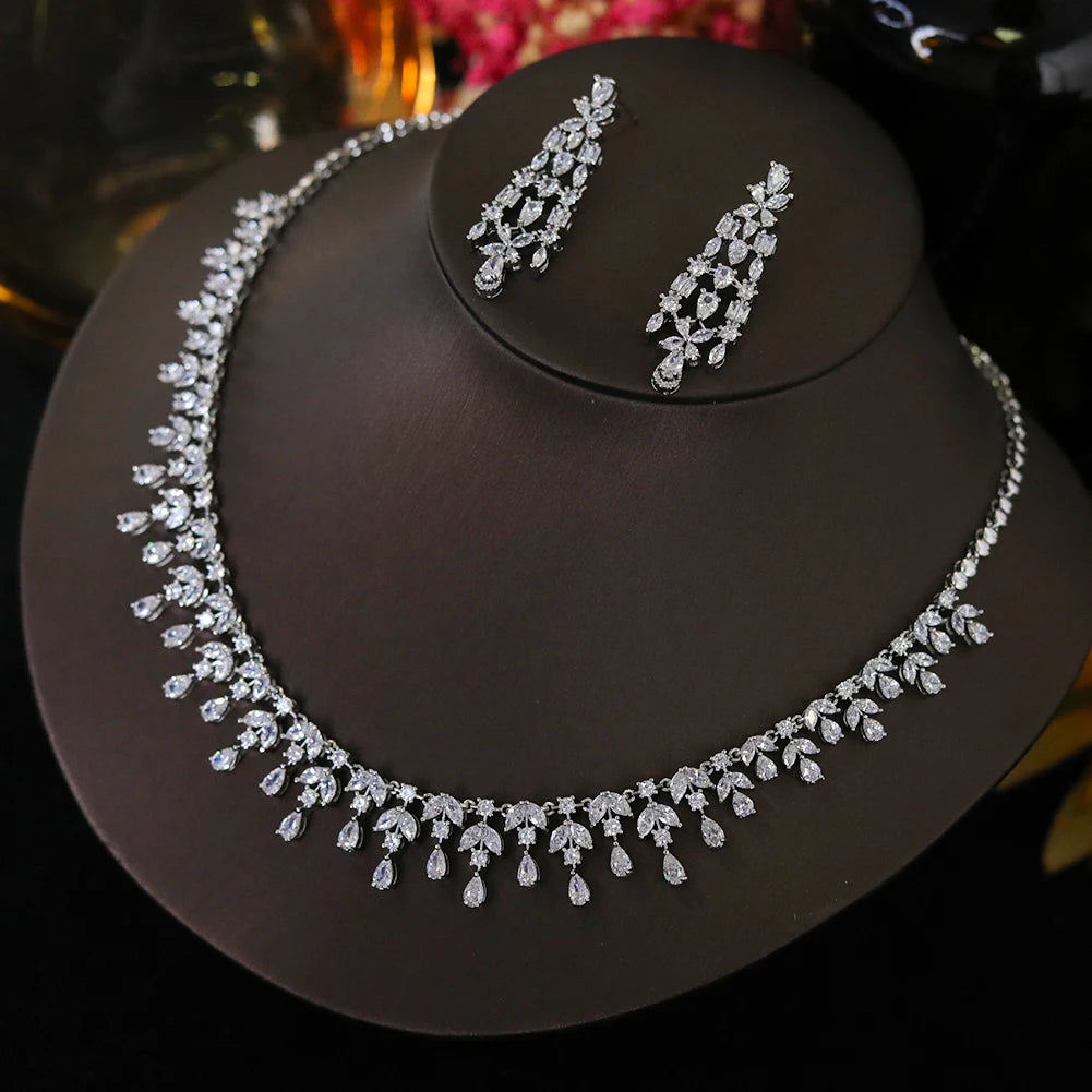 2pcs Women Necklace Earring Women's Jewelry Set