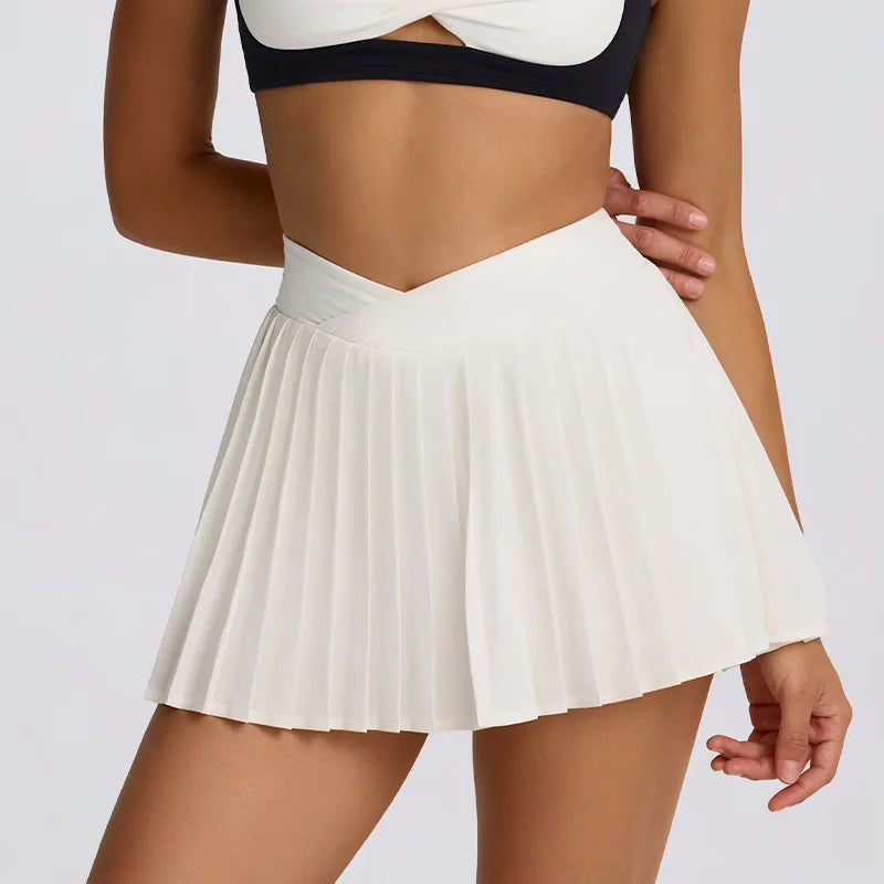 Women's High-Waisted Illusion Two-Piece Skirt