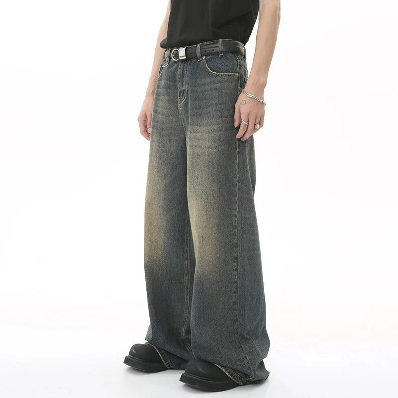Men's Baggy Straight Leg Wide Leg Jeans