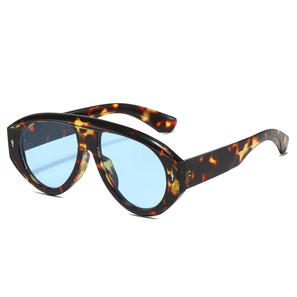Women's Vintage Oversize Square Computer Glasses Anti-Blue Light