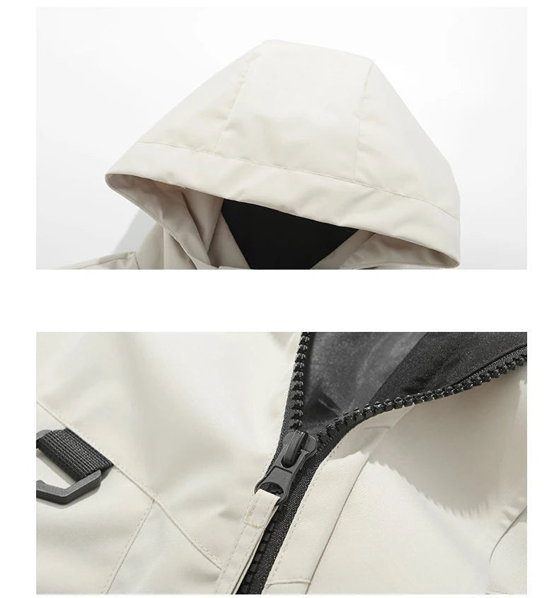 Men's Windbreaker Jacket  Casual Coat for Camping