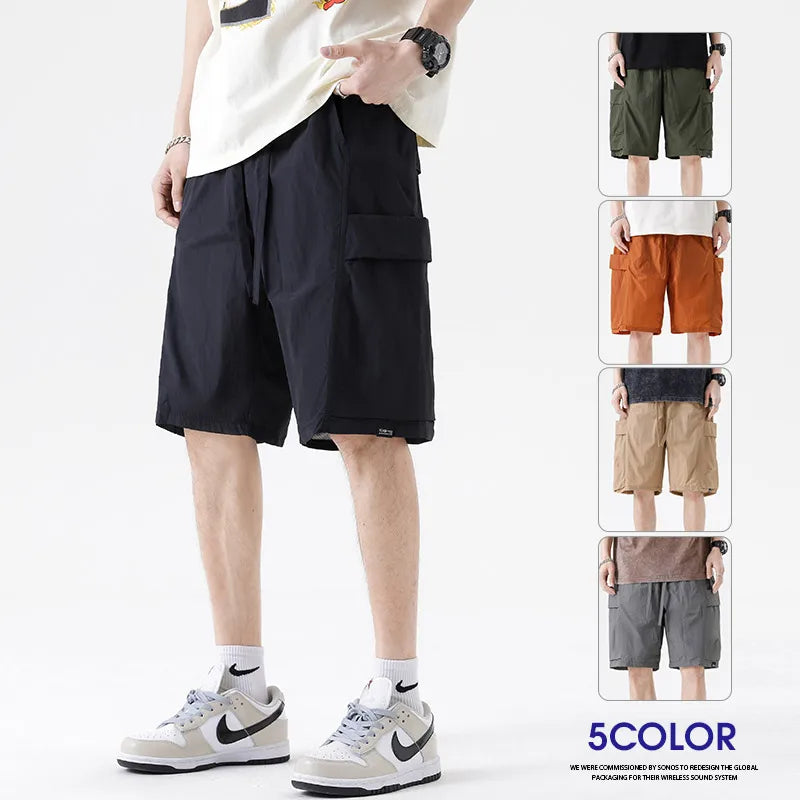 Men's shorts for summer with embroidered letters