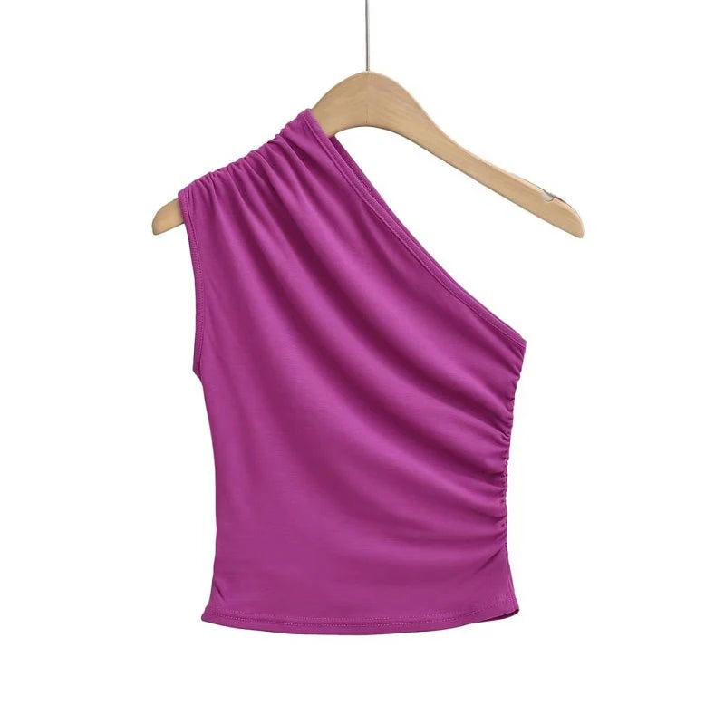 Women's One Shoulder Tank Top