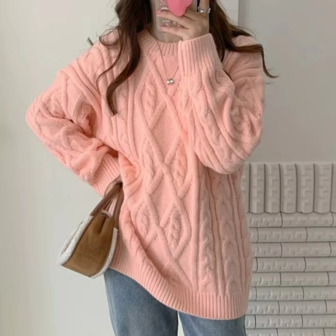 Women's Knitwear Autumn Winter Twist Sweater