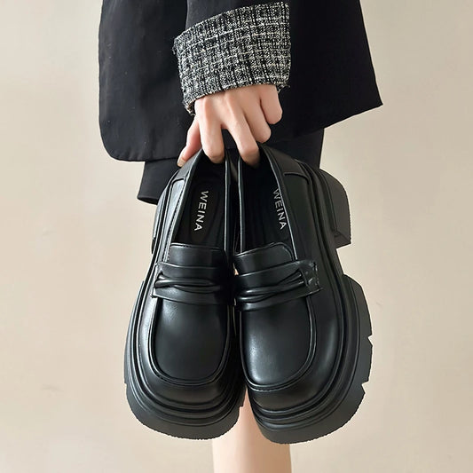 High-heel Loafers for Women, Height-increasing Women's Shoes