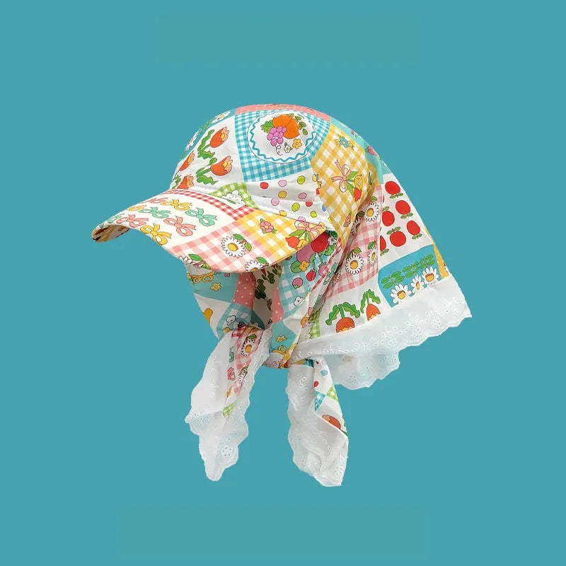 Women's Hats Spring Seaside Vacations  Outdoor Headscarves With Straps