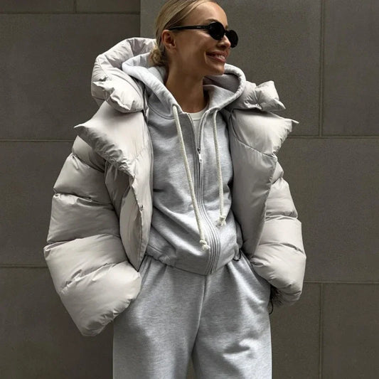 Women's Loose Parkas Coat Vintage Bread Outwear