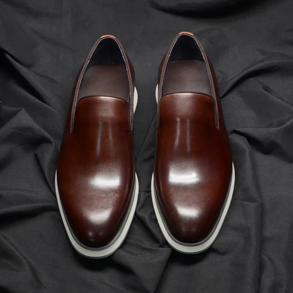 Classic Genuine Leather Loafer Shoes for Men