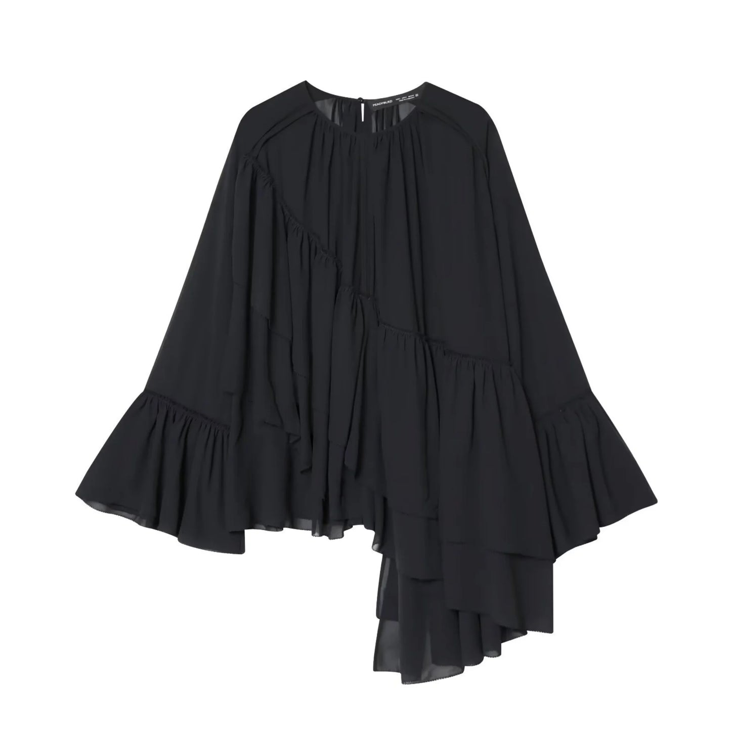 Blouse Chiffon Ruffle Casual Shirt