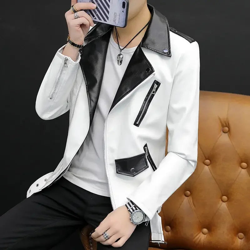 Coats Black Leather Jacket for Men