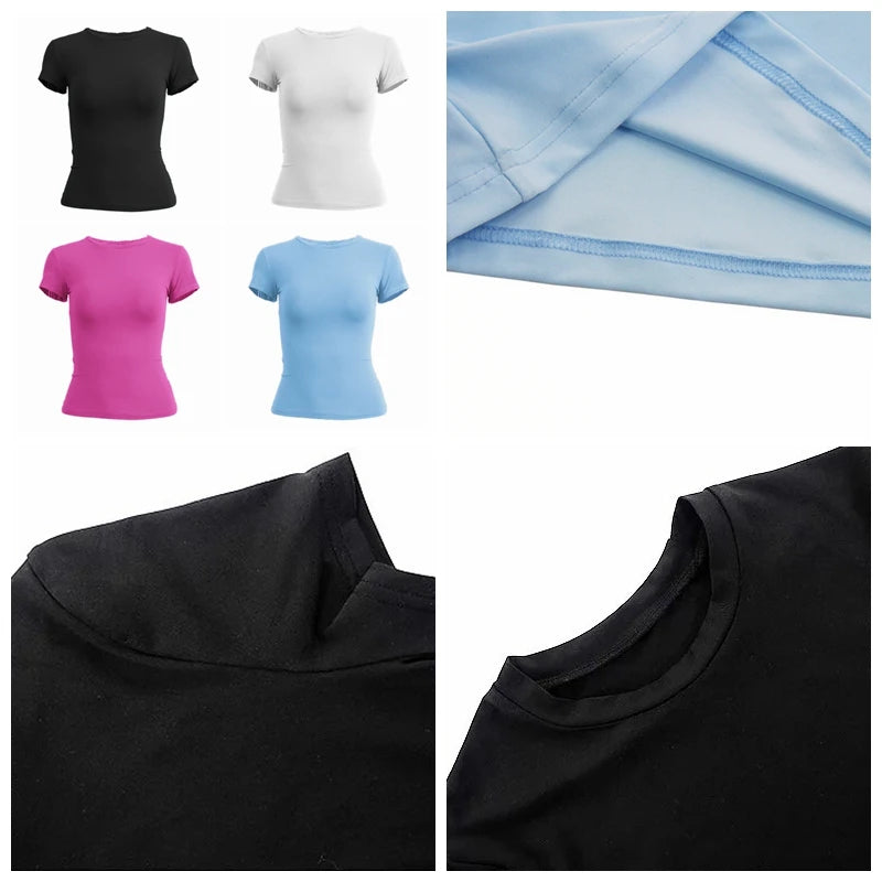 Short Sleeve T-shirt Slim Fit Tops