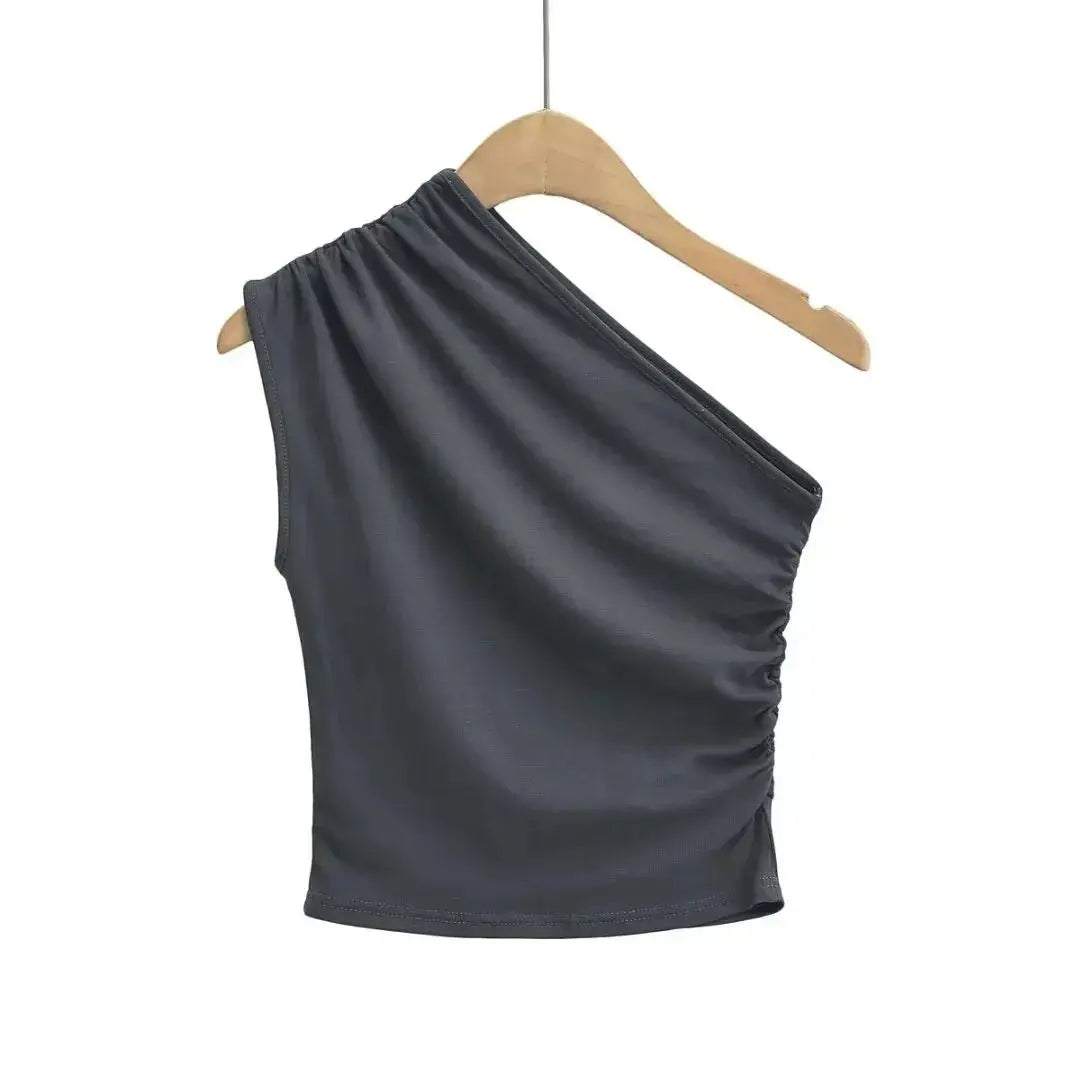 Women's One Shoulder Tank Top