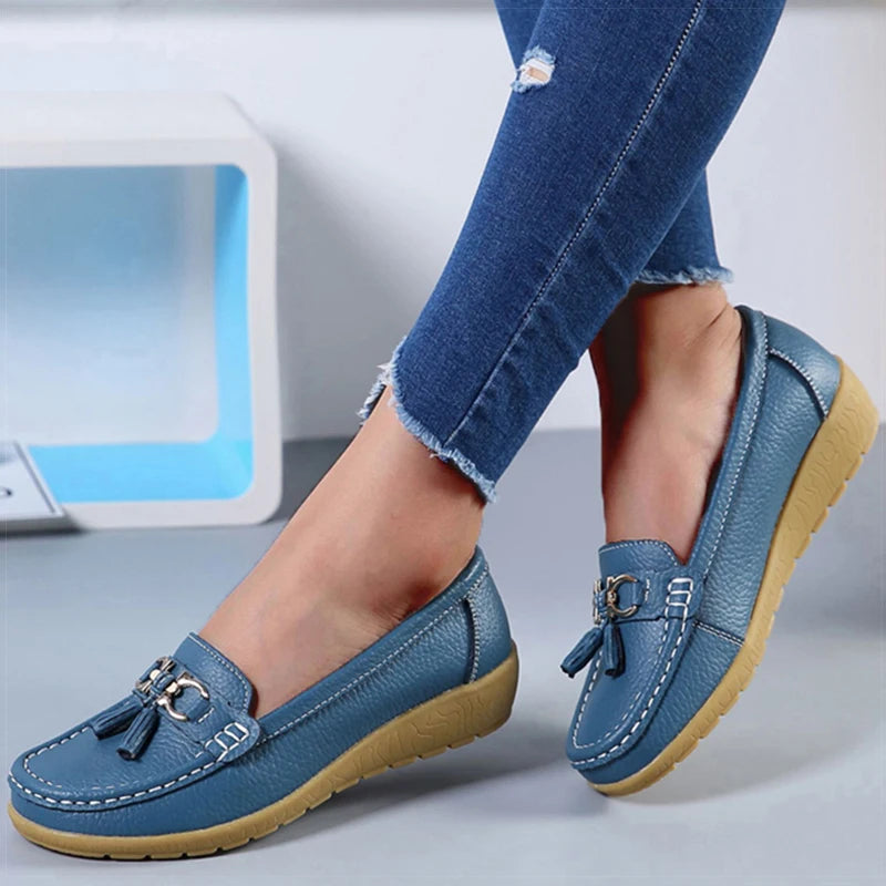 Women Loafers Shoes Classics Flats Comfortable Flat Shoes