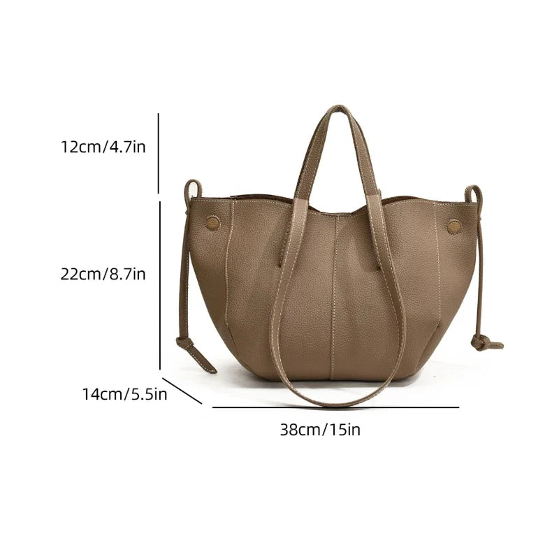 Vintage Shoulder Bags for Women PU Leather Tote Underarm Bags
