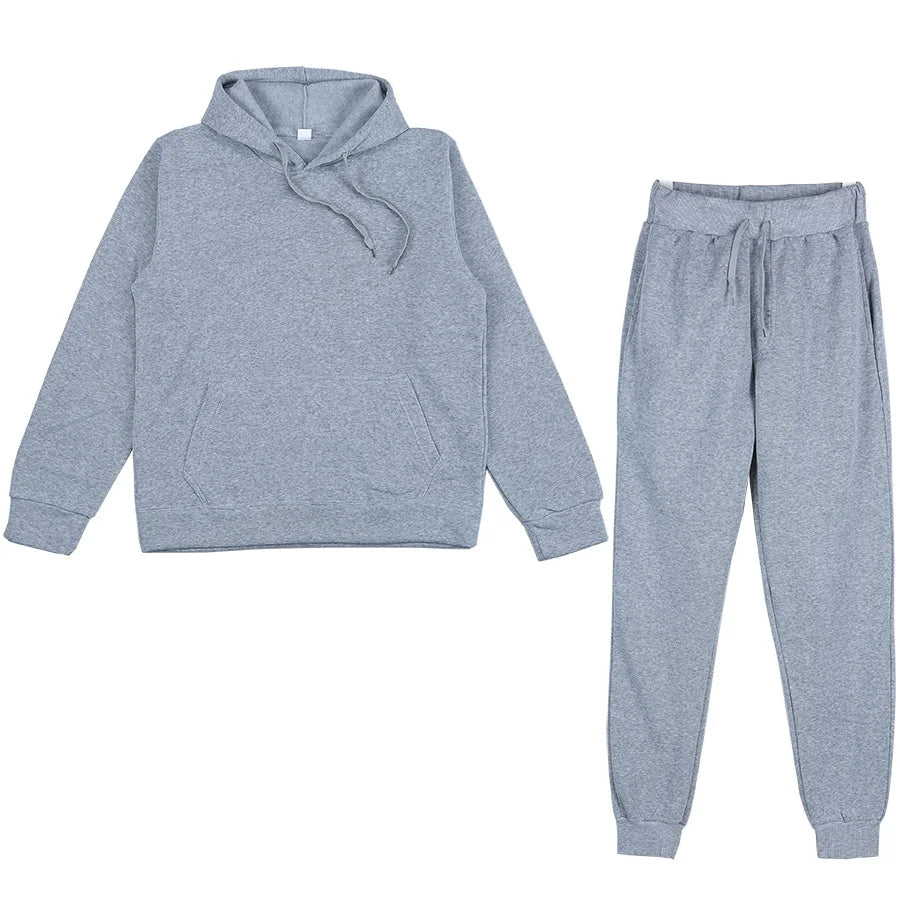 Women Warm Hoodie Sweatshirts And Long Pant