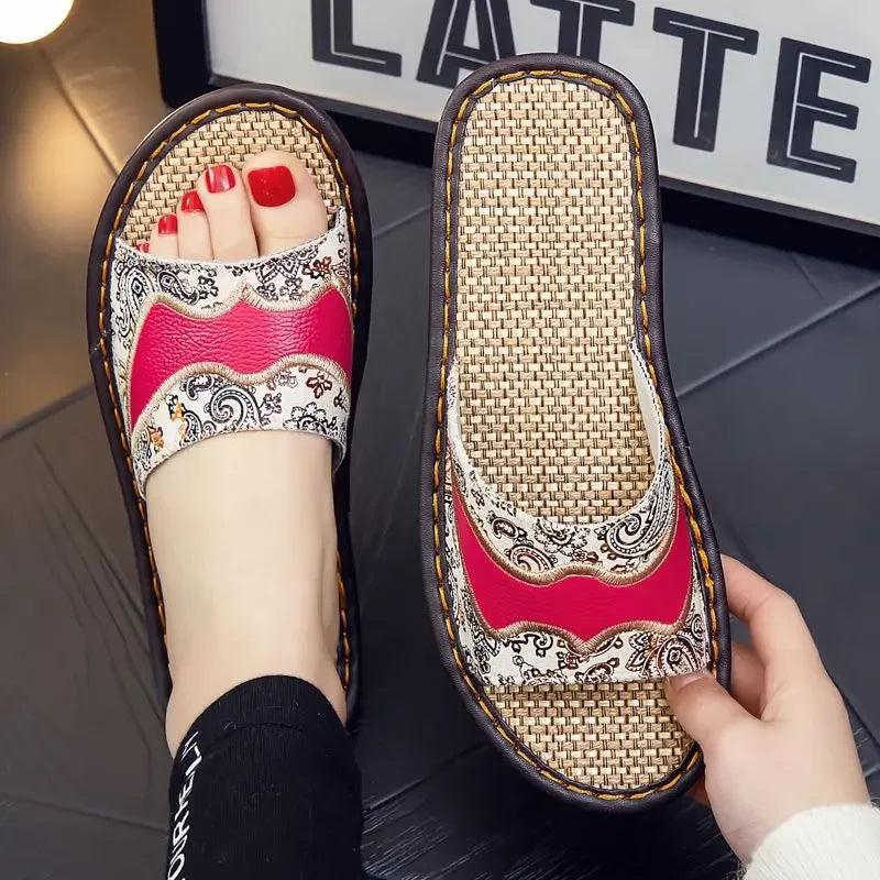 Slides Shoes For Women Flat Pink Sandals
