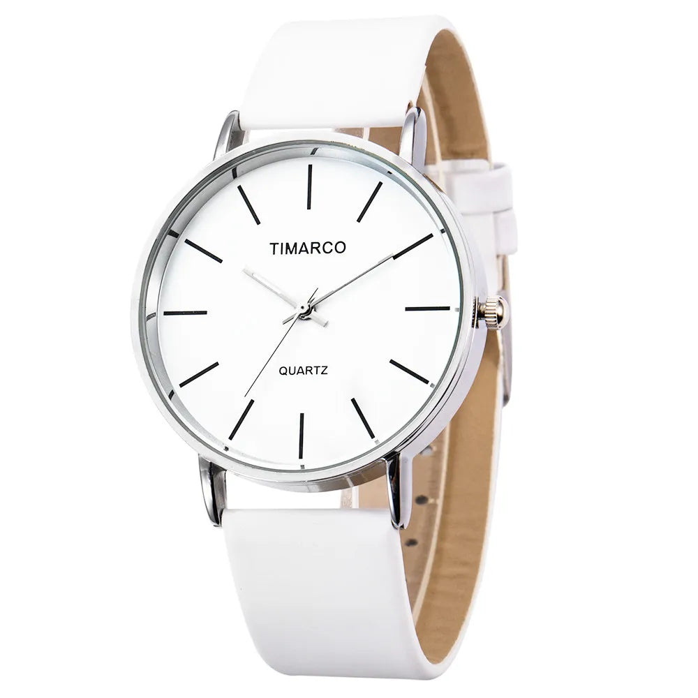 Women's Watches  Fashion Metal Round Dial Analog Quartz Watch for Men Women