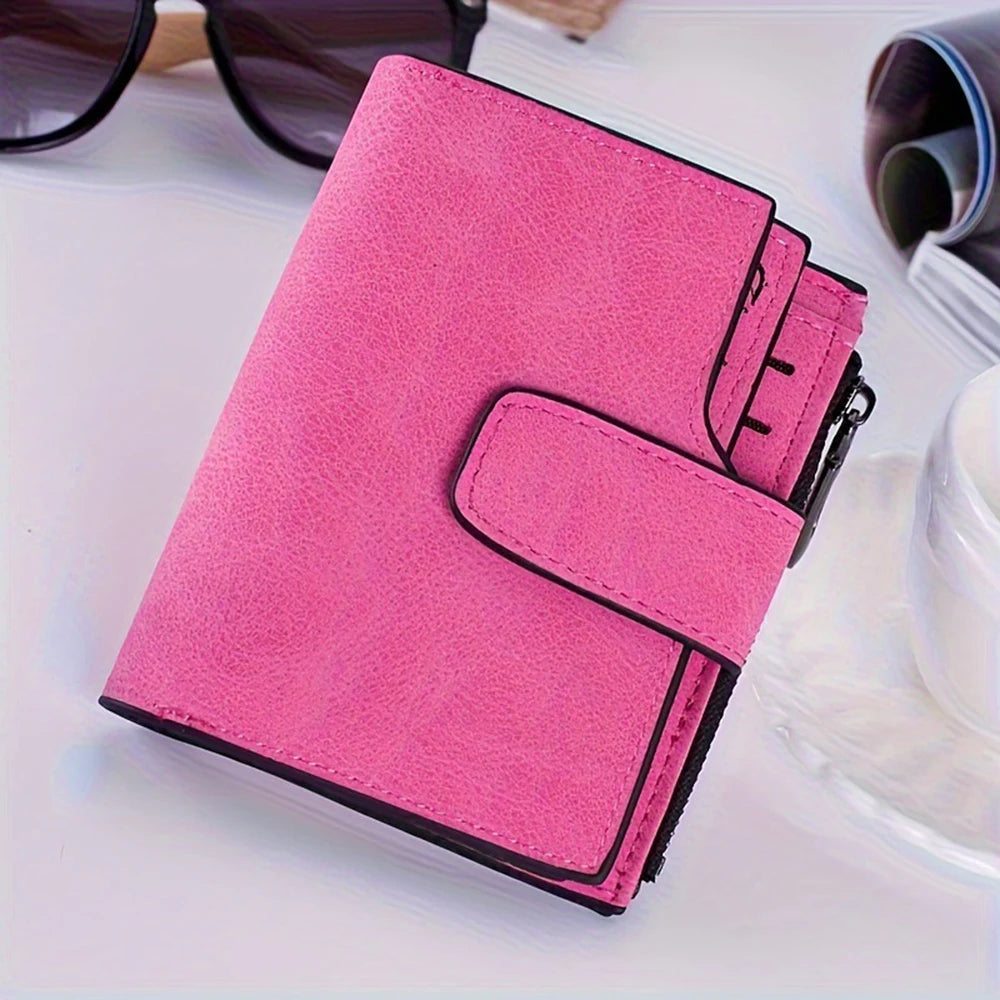 Women Short Wallets PU Leather Fashion Casual Female Purse